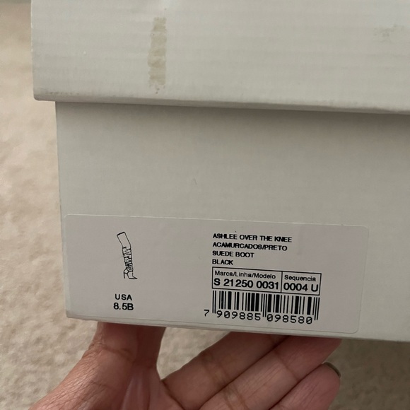 Schutz Ashlee over the knee book in black suede size 8.5 - Picture 6 of 13